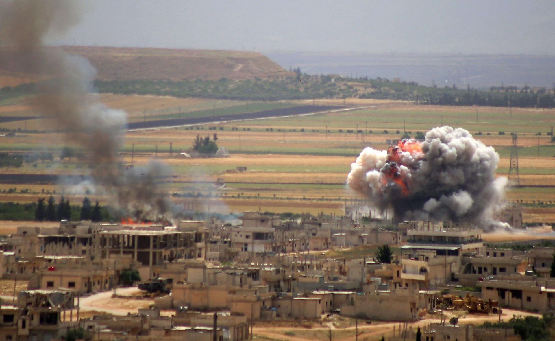 القصف في سوريا