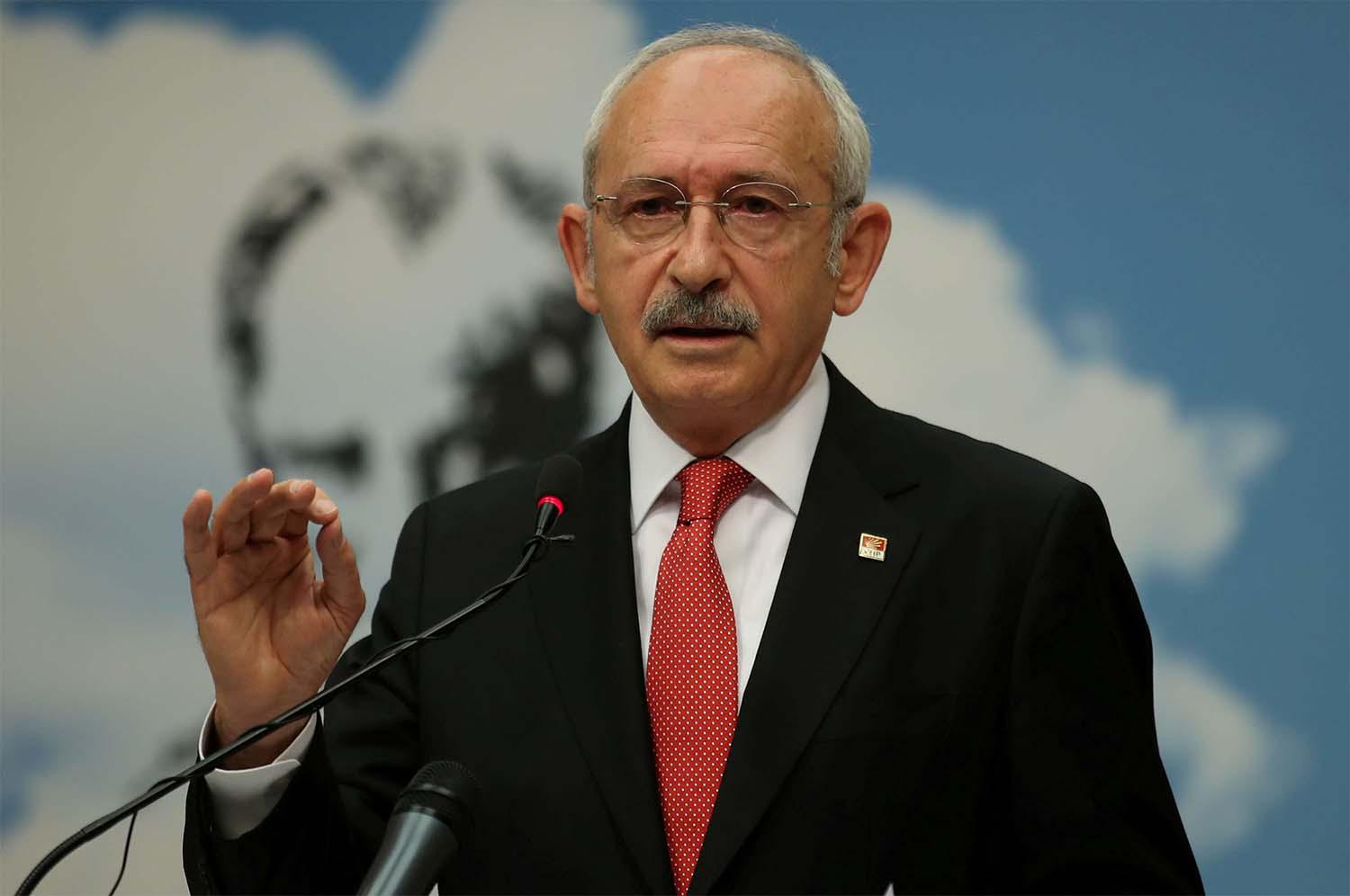 Kemal Kilicdaroglu, leader of the main opposition Republican People's Party 