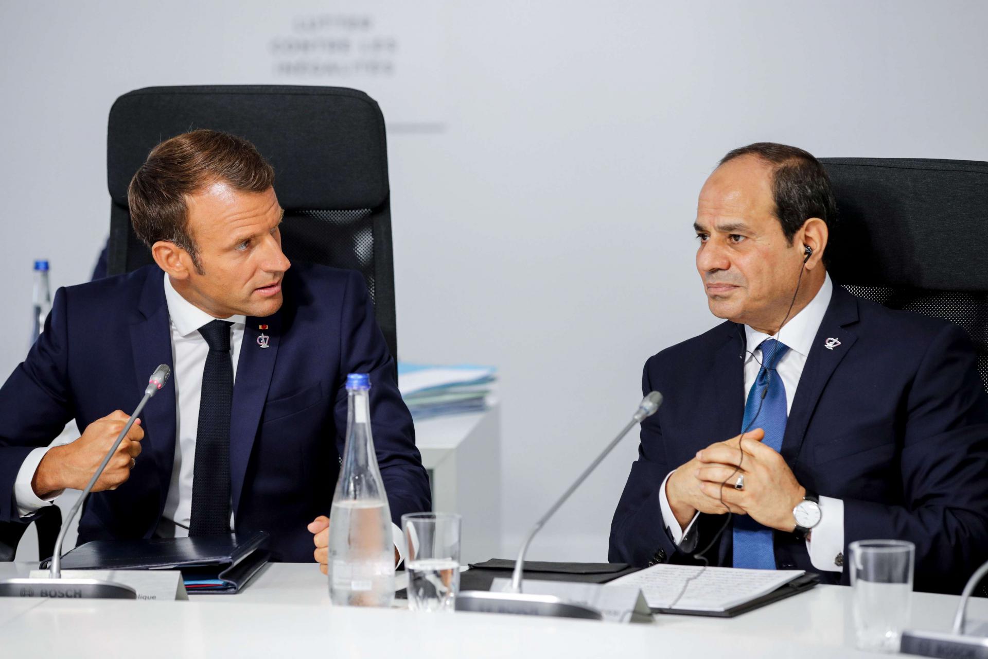 توافق مصري فرنسي على دعم جهود إرساء السلام
