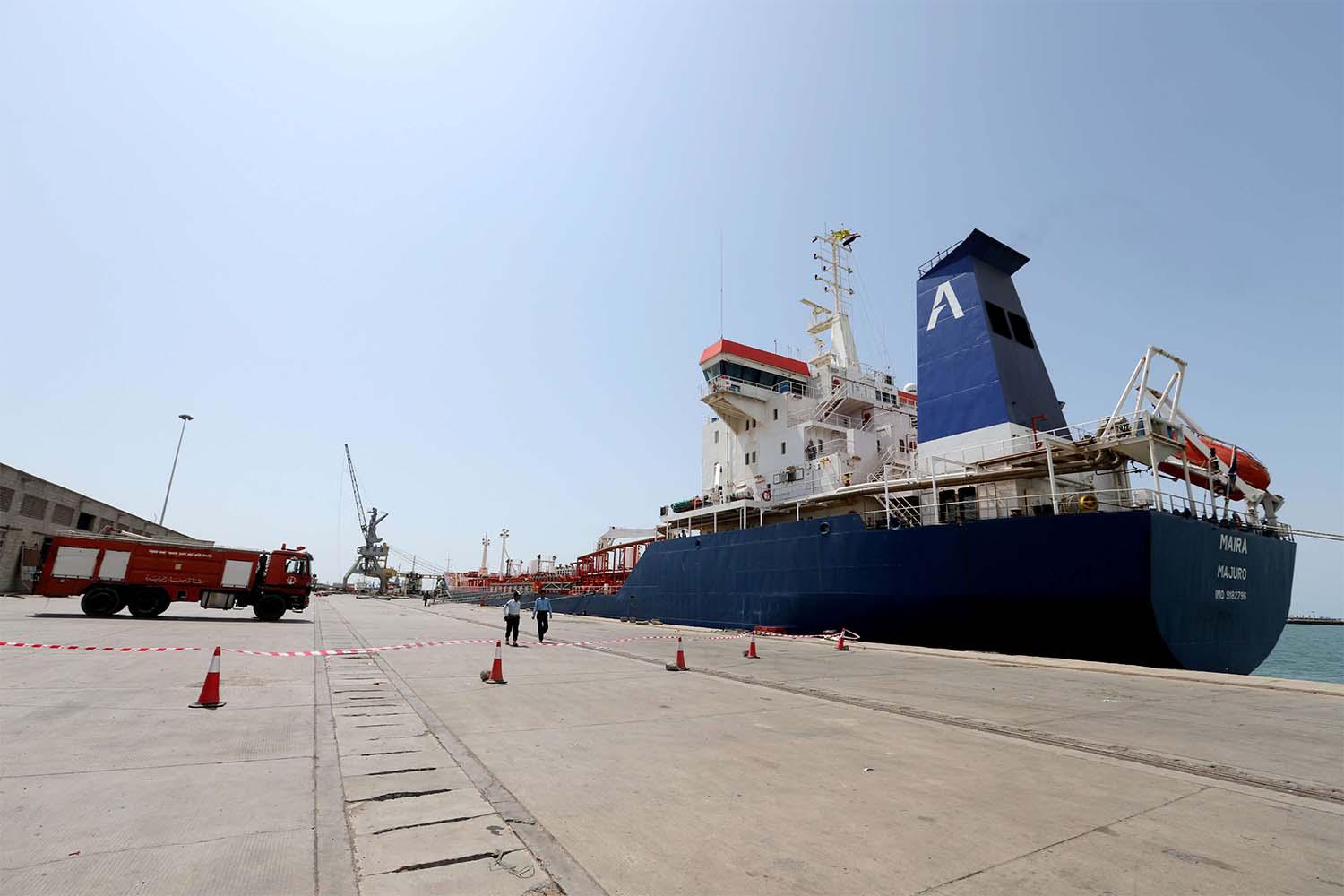Yemen's foreign ministry said it had allowed a number of fuel vessels to enter Hodeidah to ease the humanitarian situation 
