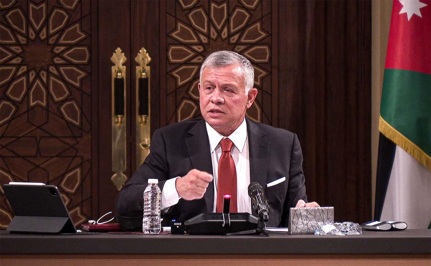 King Abdullah II said Jordan was now stable and secure