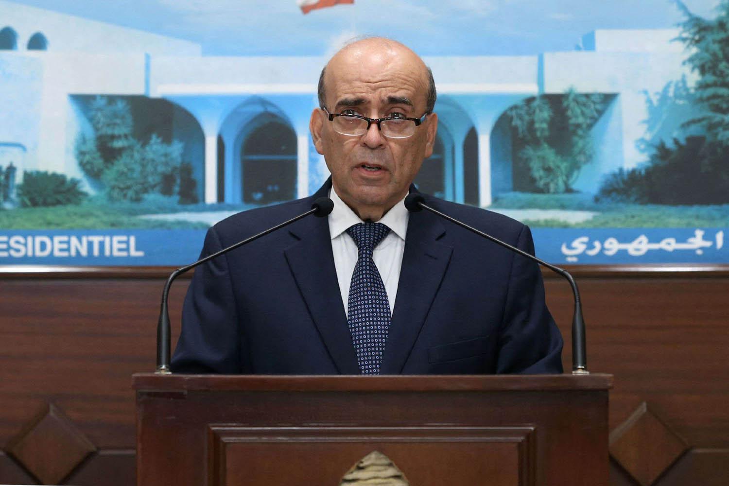 وزير الخارجية اللبناني المستقيل شربل وهبة