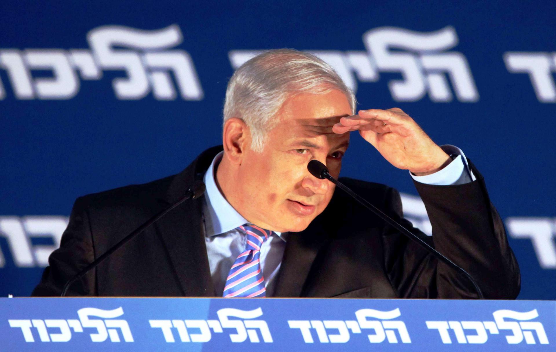 رئيس الوزراء الإرائيلي بنيامين نتانياهو 