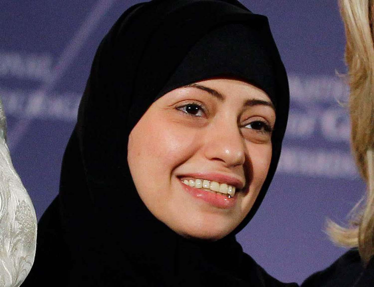 Samar Badawi is pictured during the State Department’s 2012 International Women of Courage Award winners ceremony in Washington