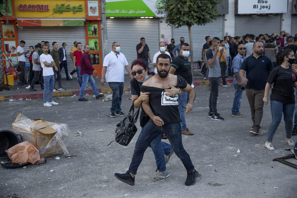 المحتجون الفلسطينيون