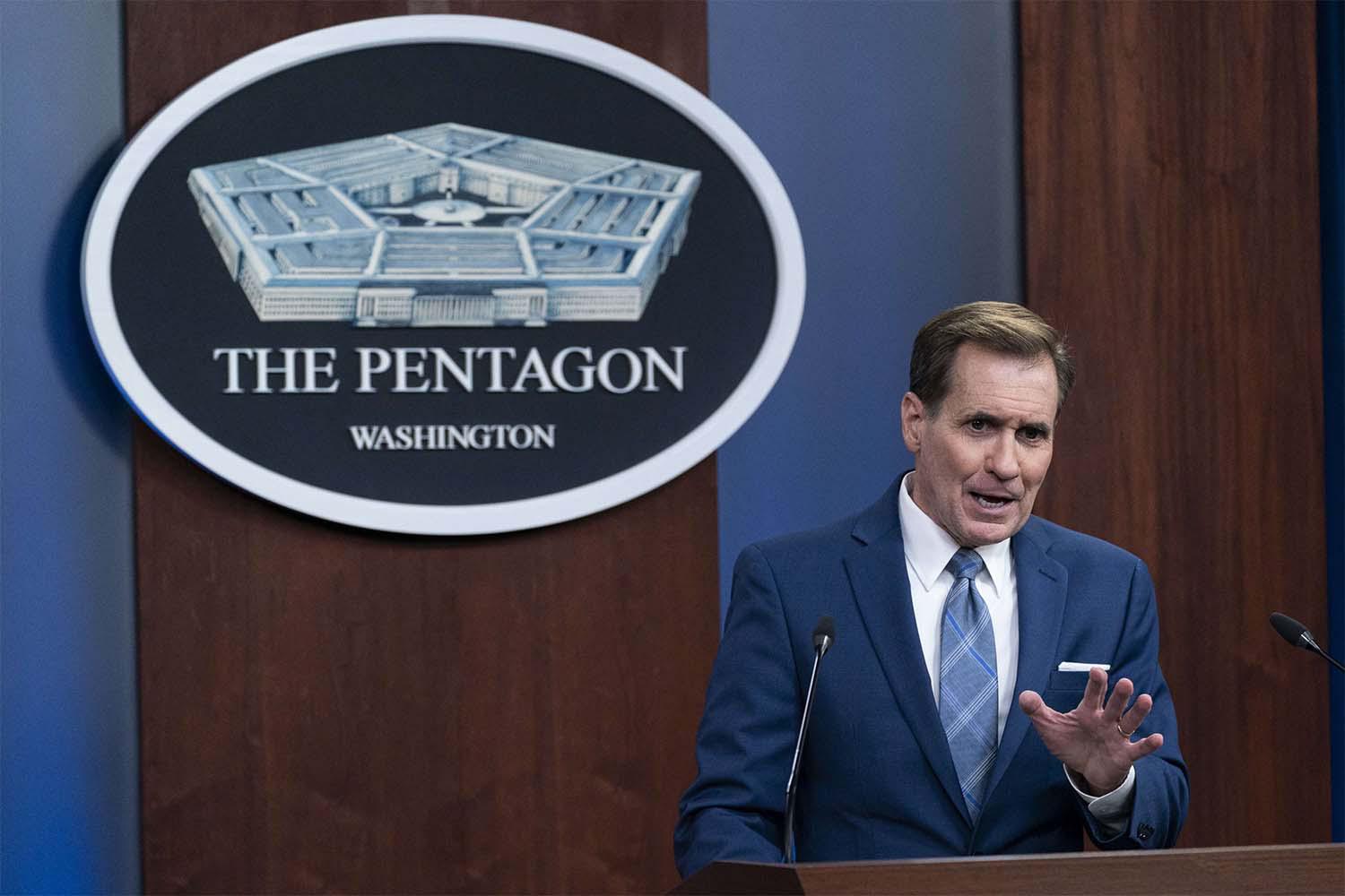 Pentagon spokesman John Kirby 
