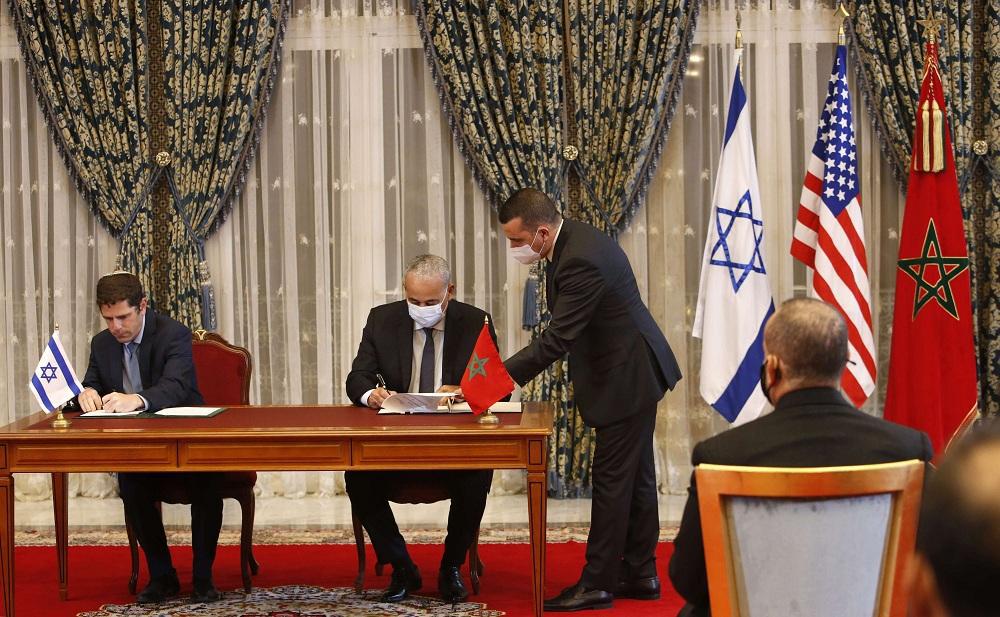 توقيع اتفاقيات بين المغرب واسرائيل