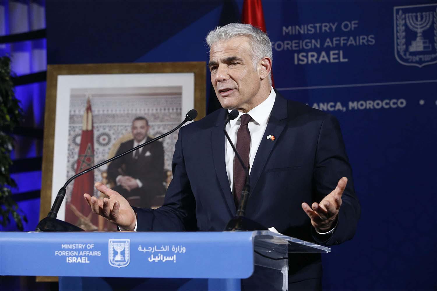 Lapid said his concerns were based on fears Algeria was getting close to Iran