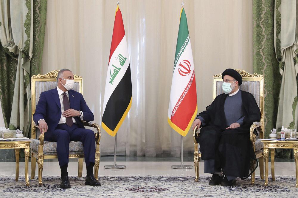 رئيسي والكاظمي يرغبان بتعزيز العلاقات التجارية بين إيران والعراق