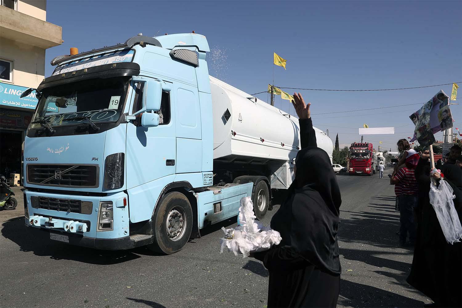 The diesel delivery is set to boost Hezbollah's popularity in Lebanon
