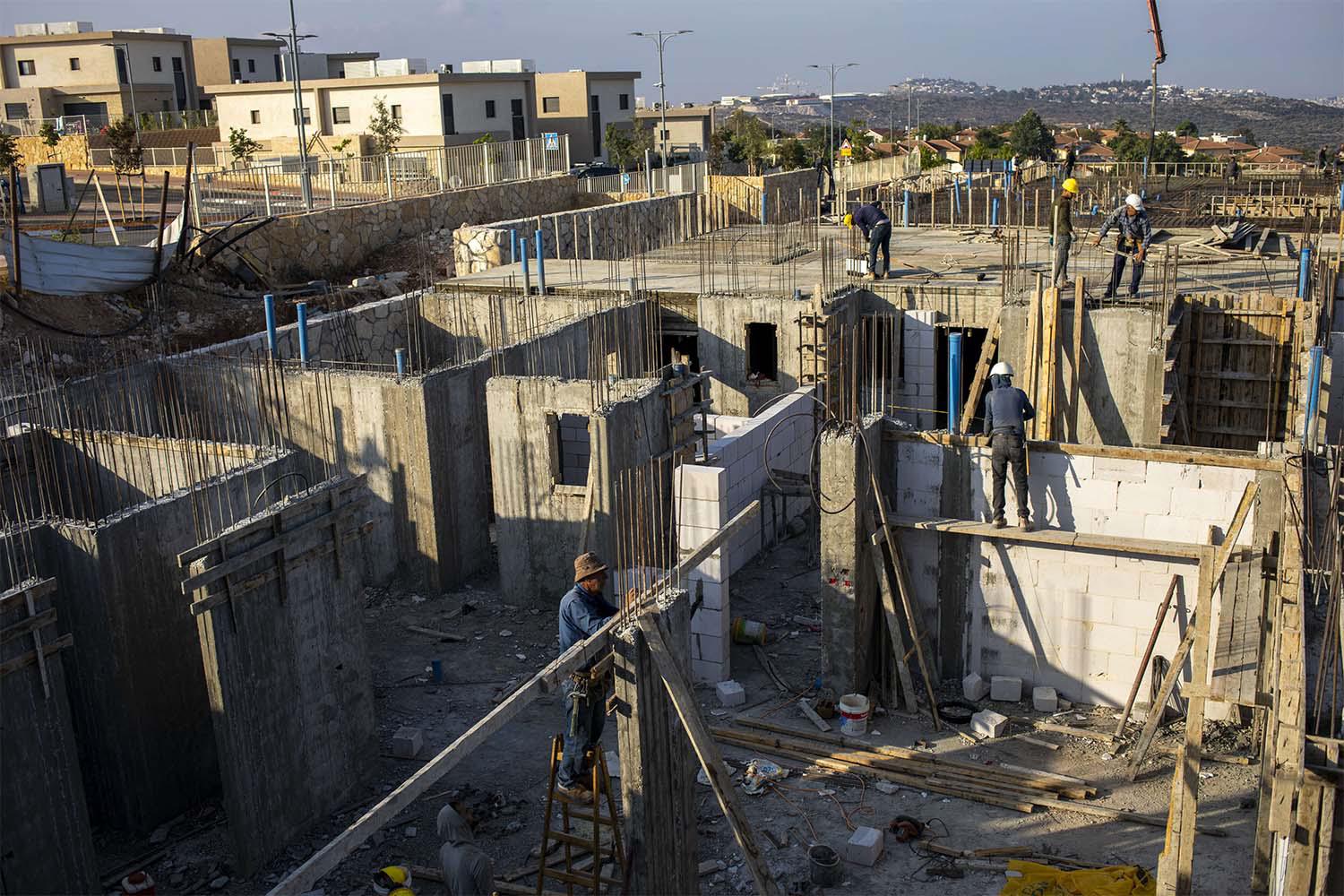 THe Palestinian Authority said the new settlement plans could have a catastrophic impact on chances to make peace on the basis of the two-state solution 