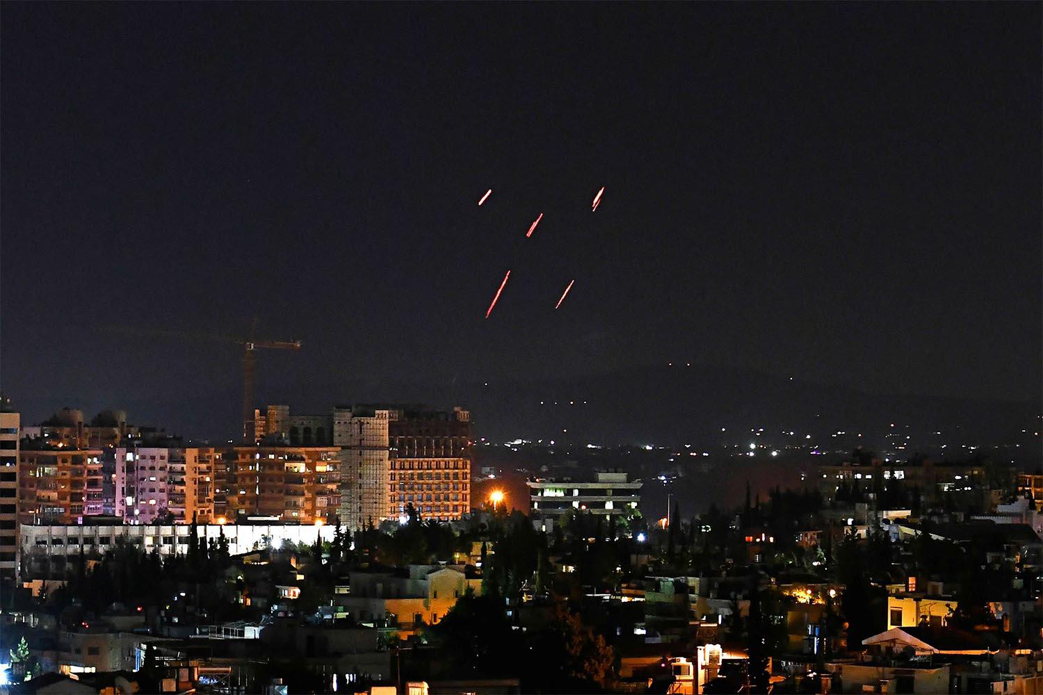 The missile attack occurred shortly after 3 a.m. in Damascus