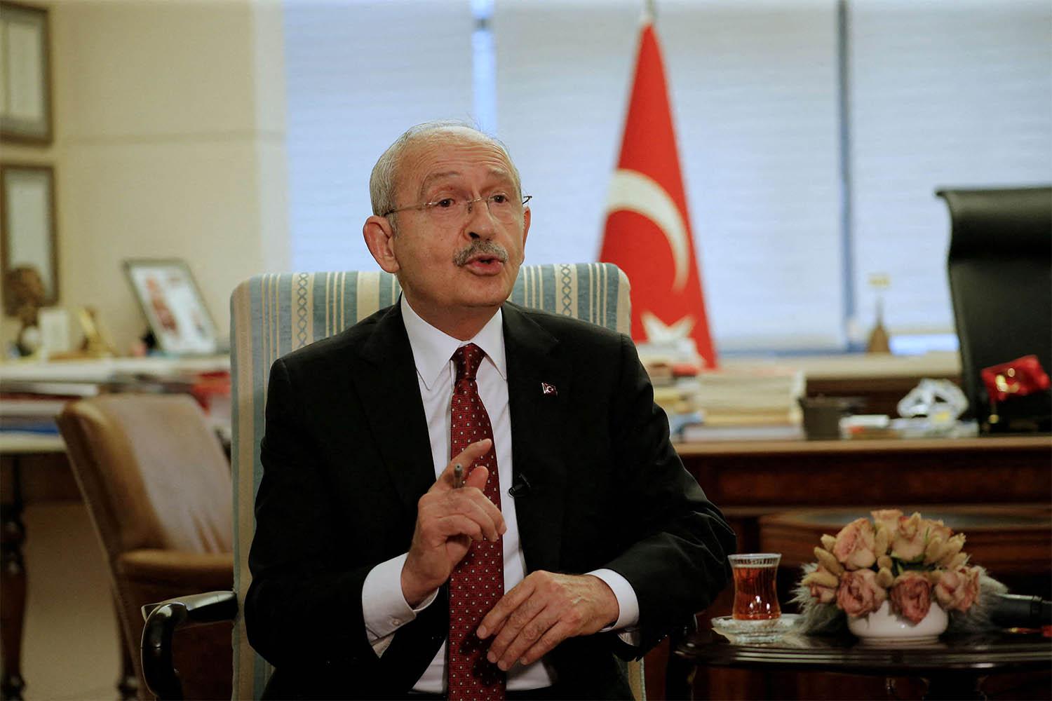 Kemal Kilicdaroglu, the leader of the main opposition Republican People's Party