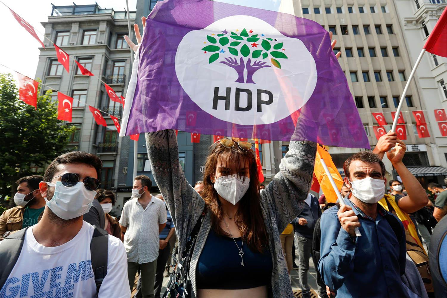 HDP is the second-largest opposition party in Turkey’s parliament 