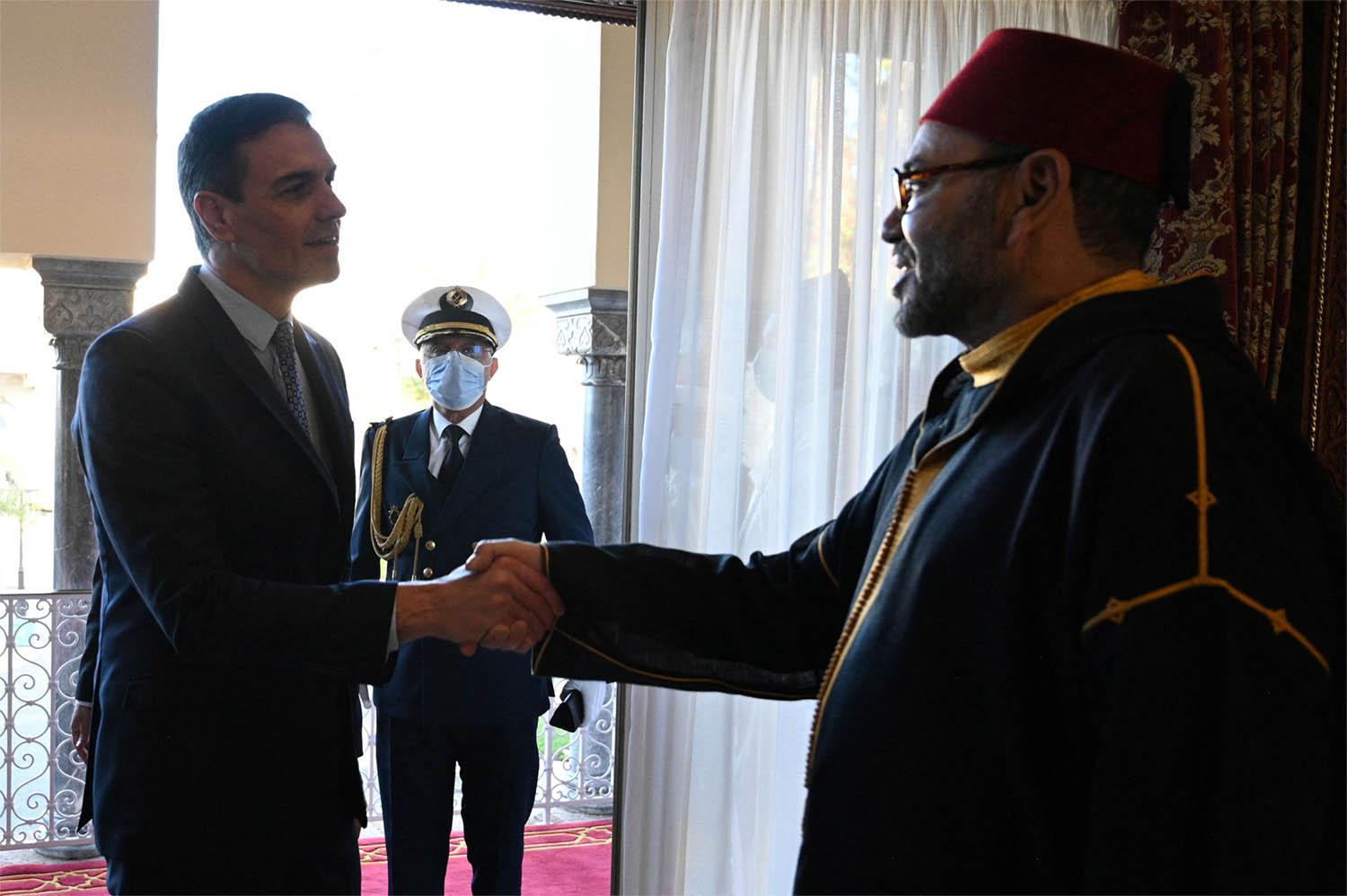 King Mohammed VI receiving Spanish FM Albares