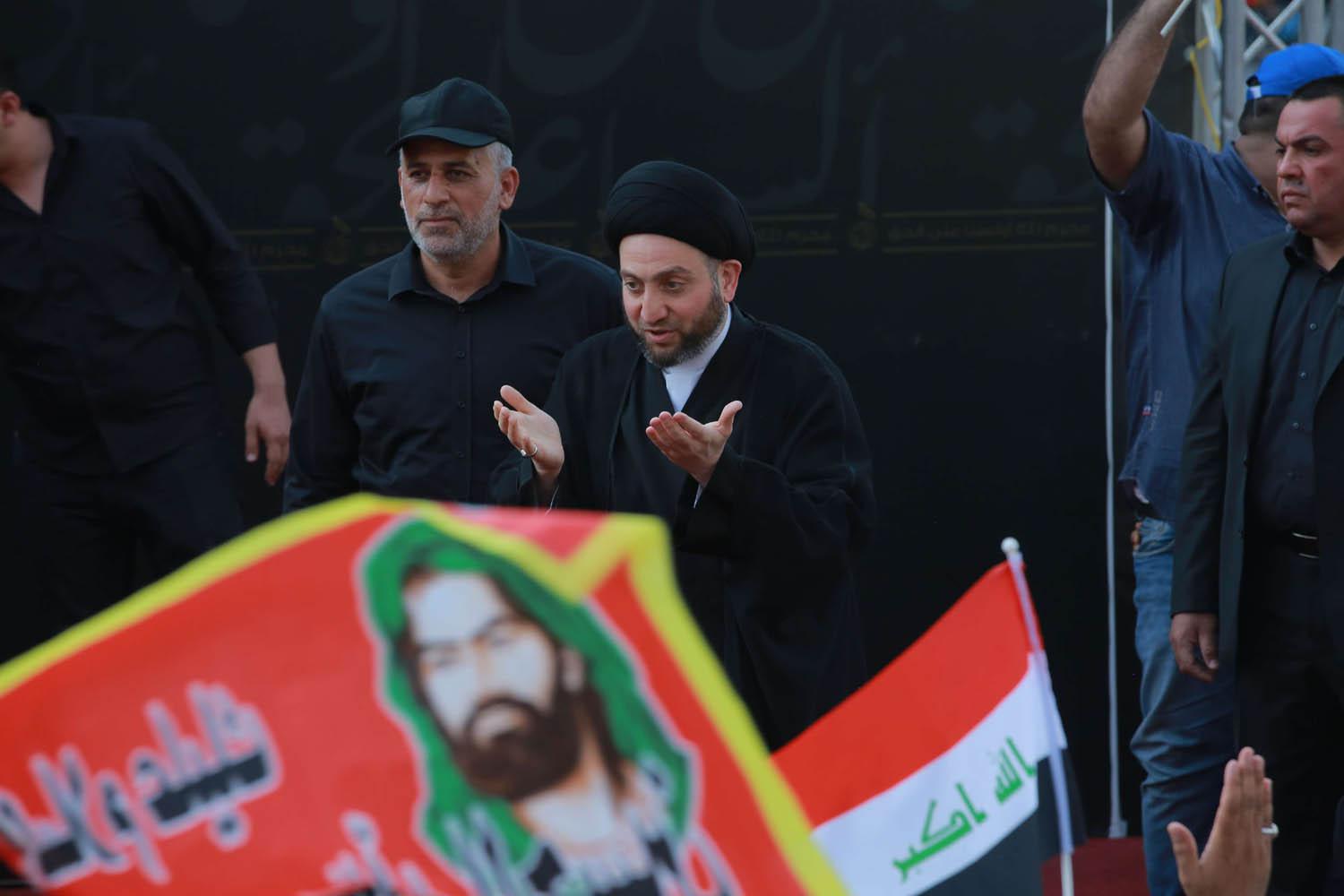 عمار الحكيم يطالب بتجاوز المغامرات السياسية في اشارة الى اطروحات الصدر
