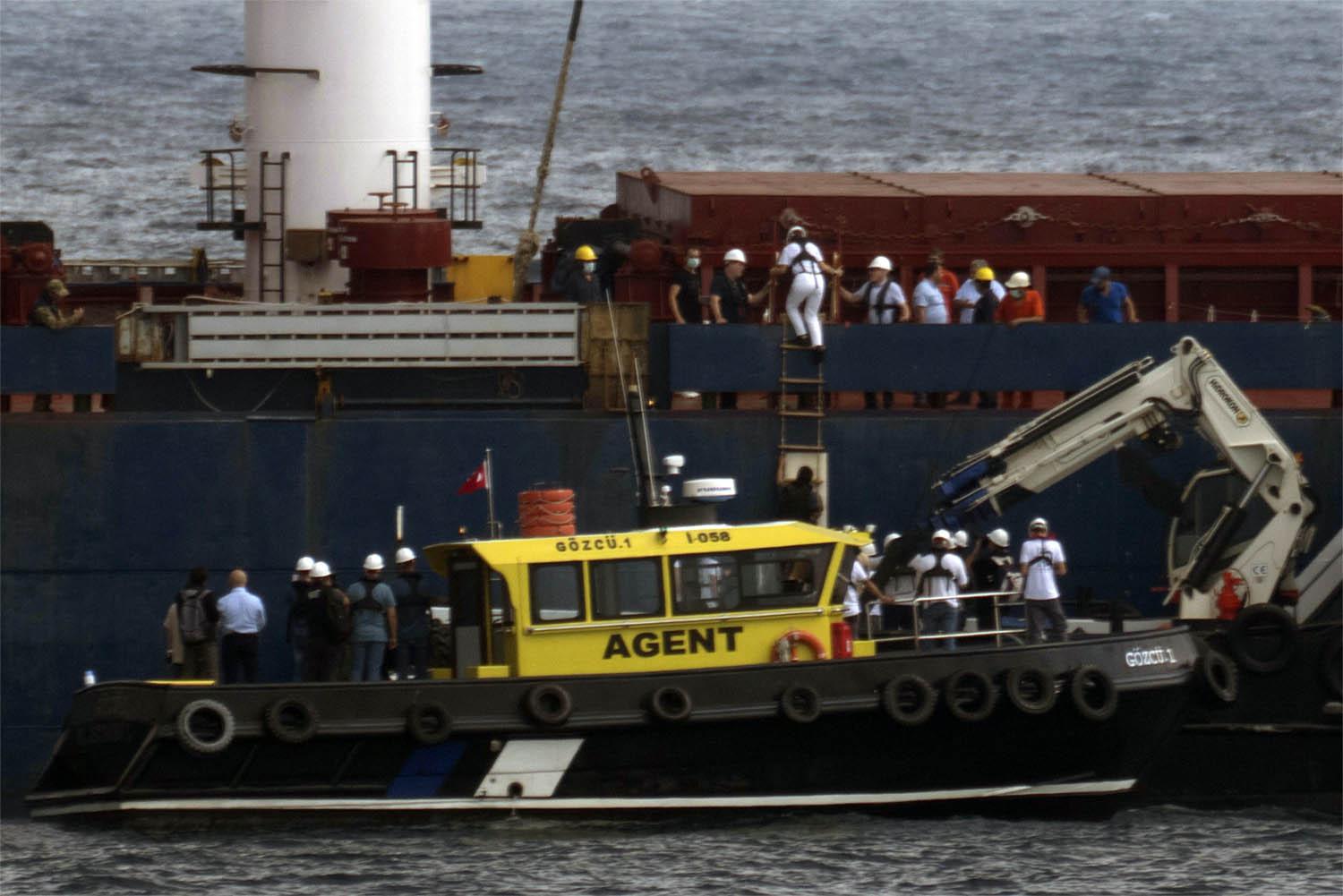 The ship was anchored off the coast of Istanbul