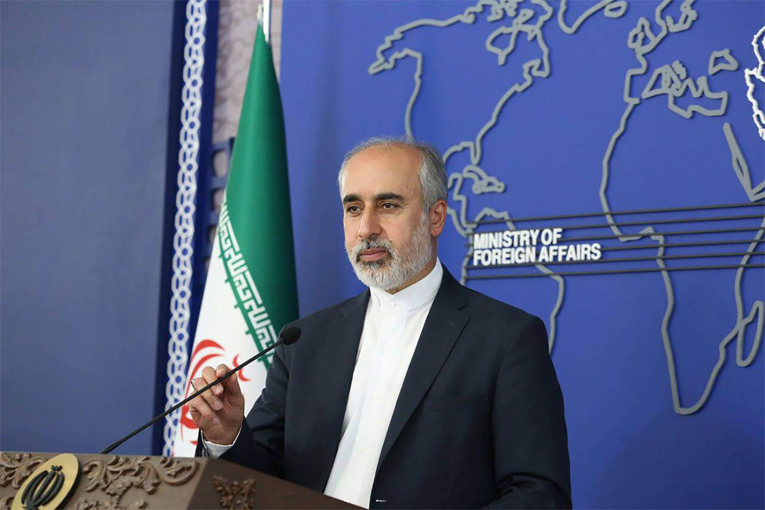 Iran's Foreign Ministry spokesperson Nasser Kanaani