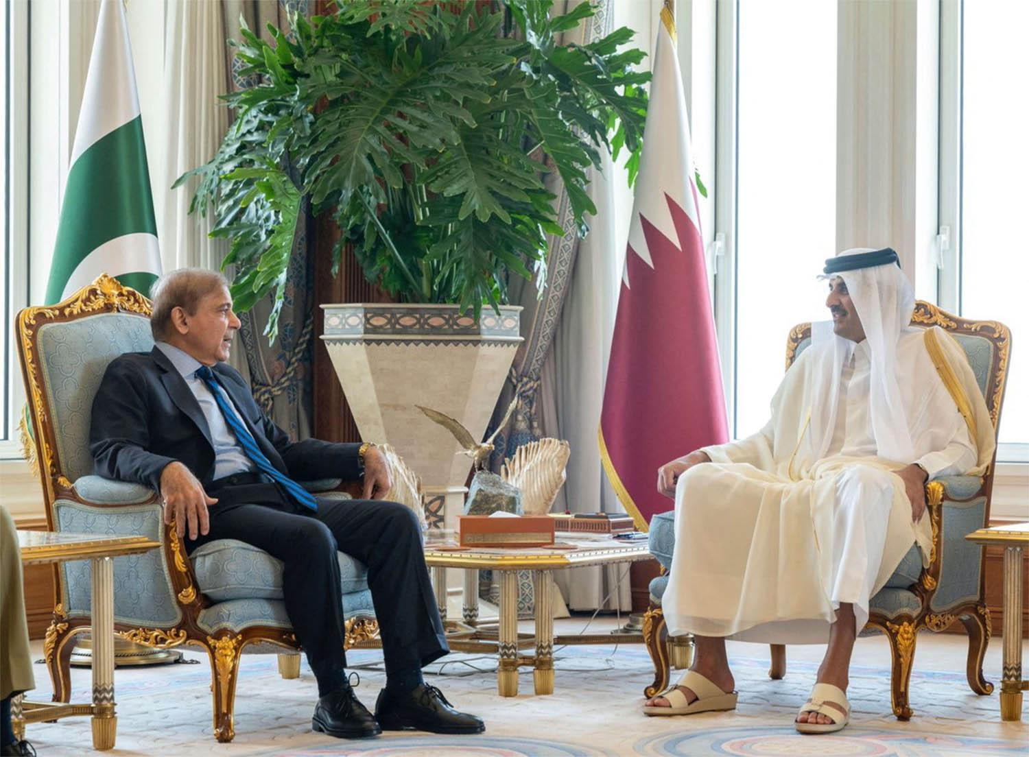 Pakistani PM's visit to Qatar precedes an IMF meeting next week 