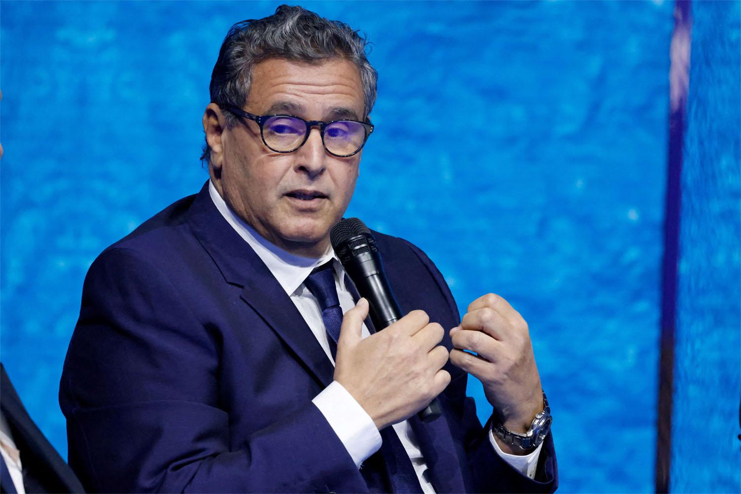 Morocco's Prime Minister Aziz Akhannouch 