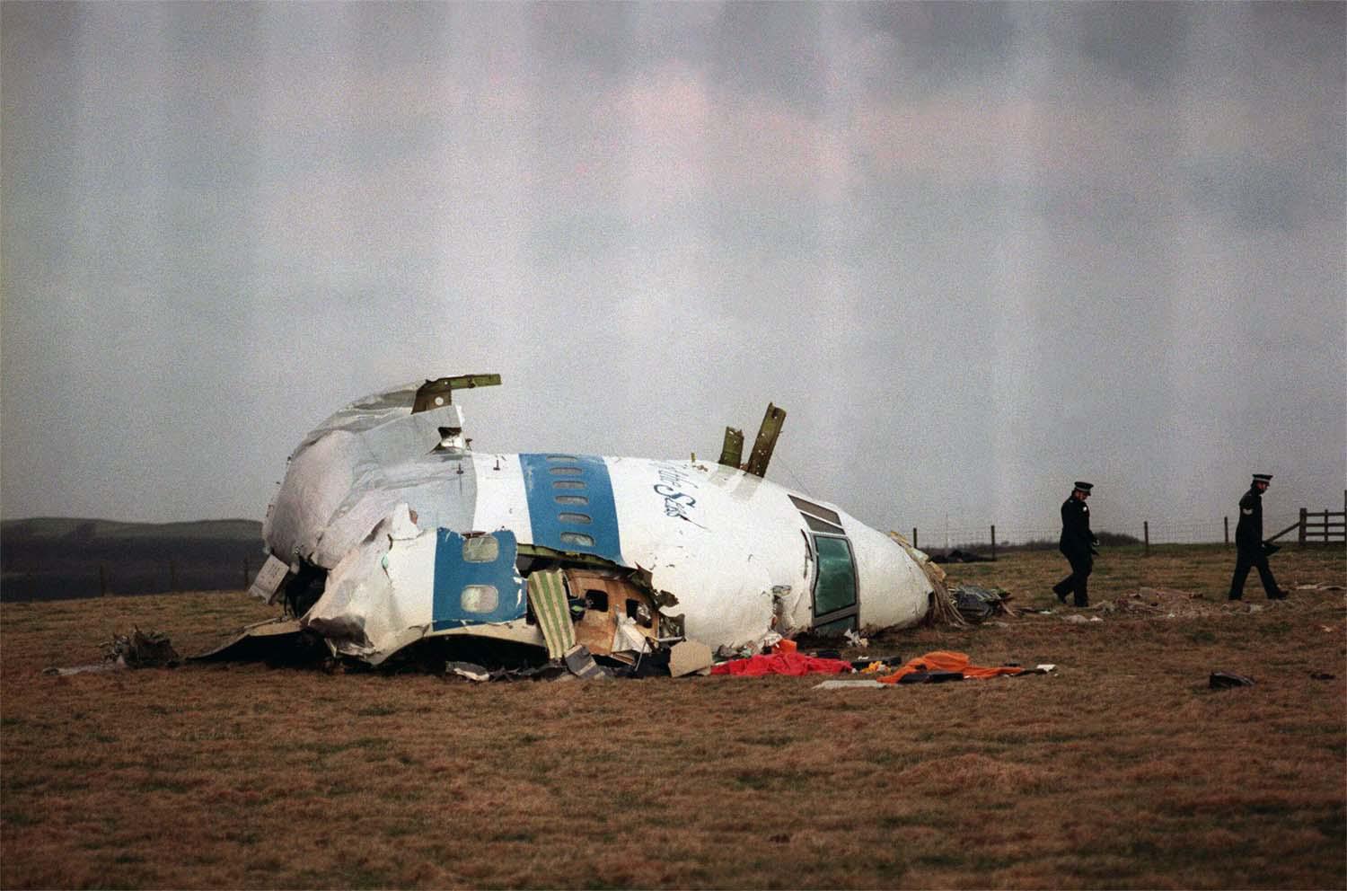 A bomb brought down Pan Am Flight 103 over Lockerbie, Scotland, in 1988