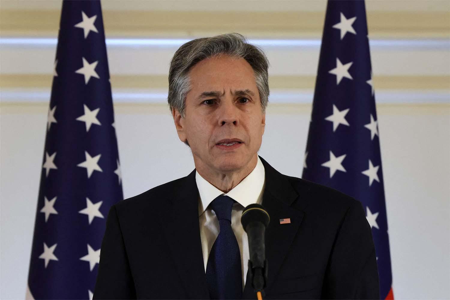 Blinken said the US would oppose “anything” that undermines hopes of a two-state solution
