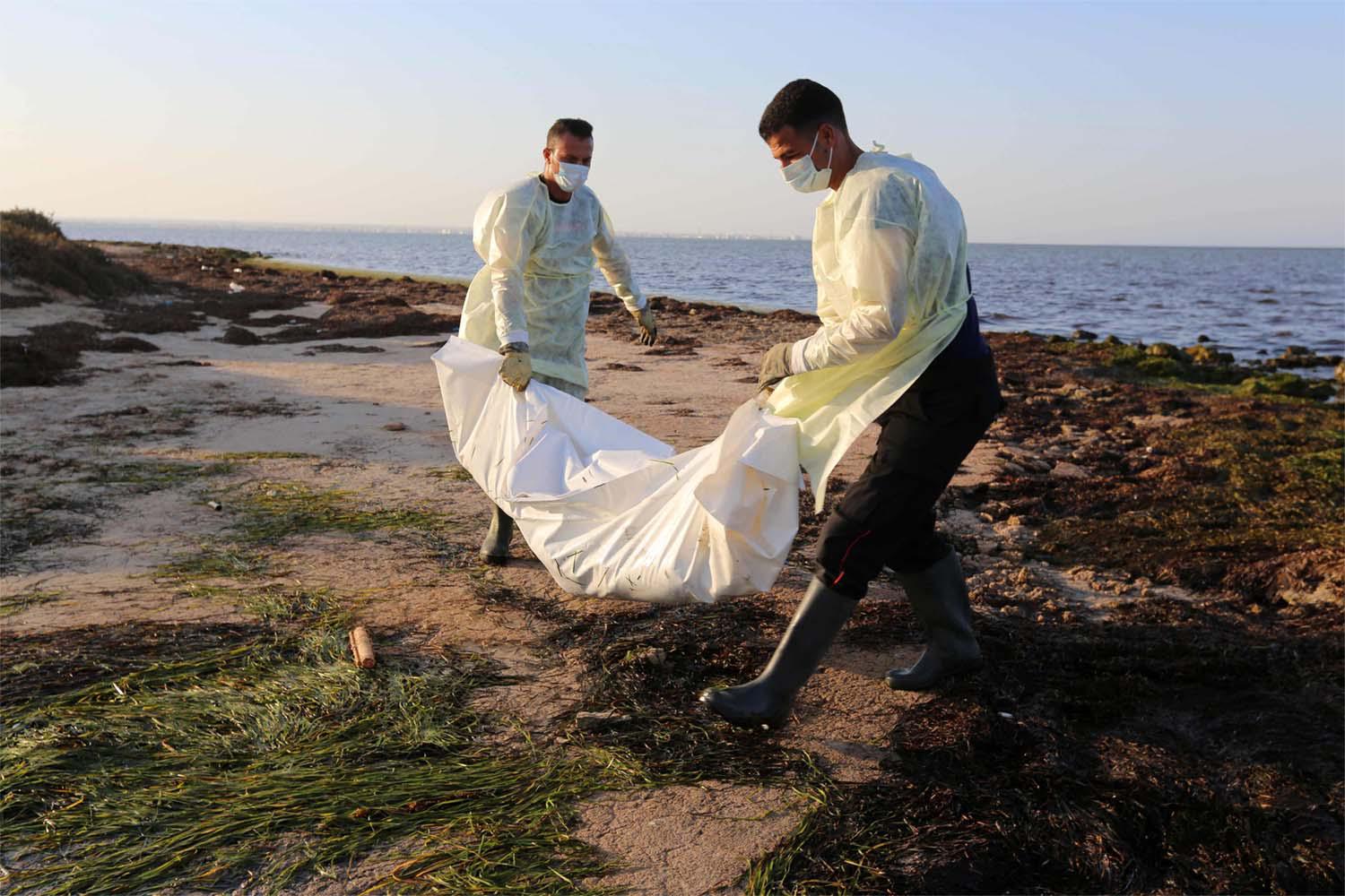 The 14 bodies were recovered overnight in the Mediterranean Sea off central Sfax region