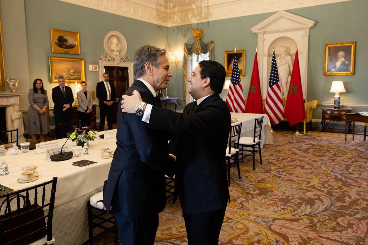 وزير الخارجية الأميركي يحتفي بنظيره المغربي