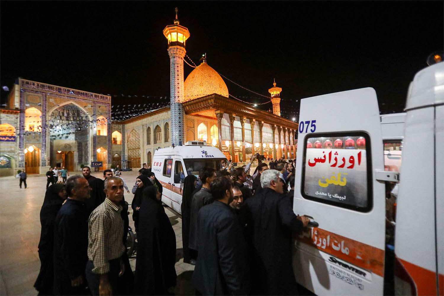 Islamic State last October said it had launched an attack on the shrine 