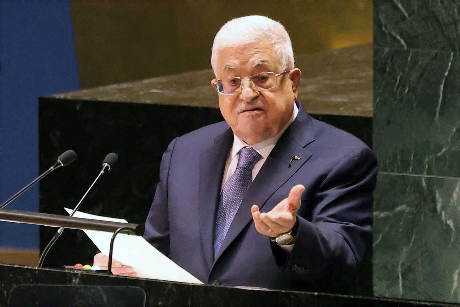 Abbas called on the UN to convene a conference to try to revive Israeli-Palestinian peace talks
