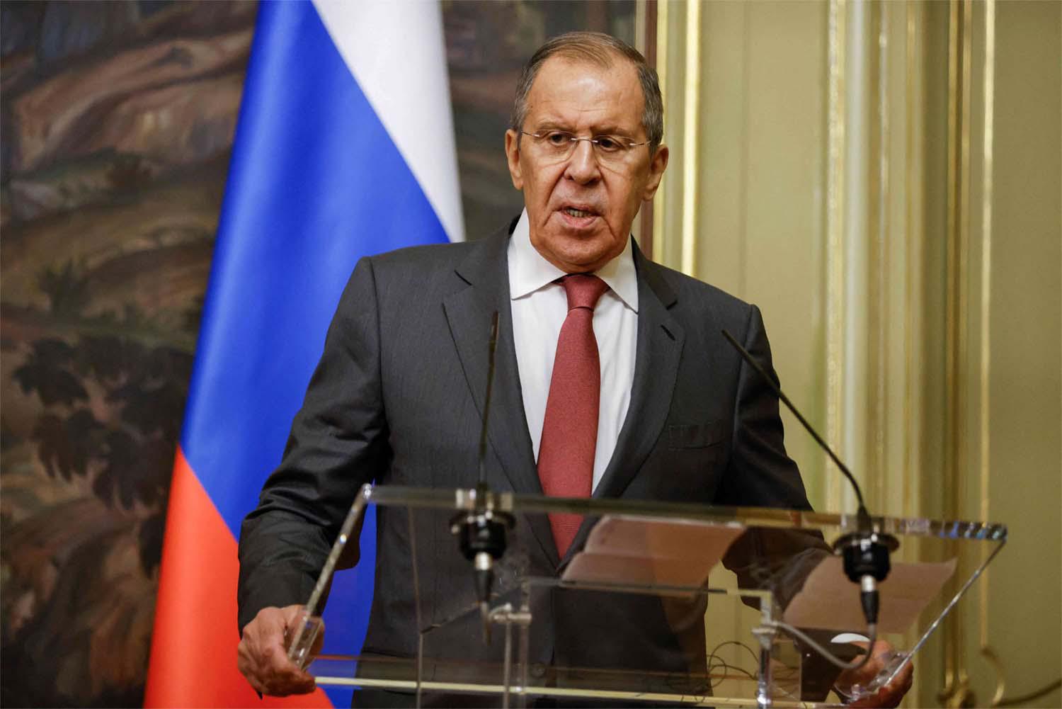 Russia's Foreign Minister Sergei Lavrov 