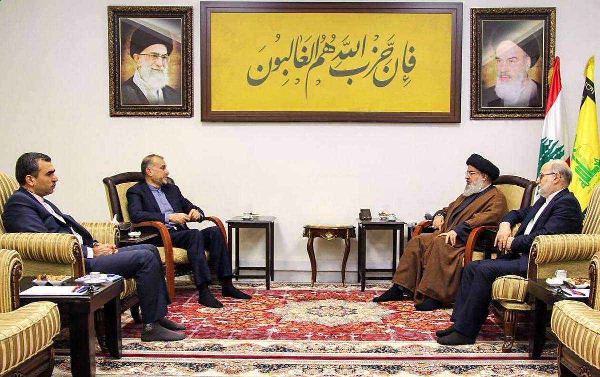 زعيم حزب الله حسن نصرالله يستقبل وزير الخارجية الإيراني حسين أمير عبداللهيان