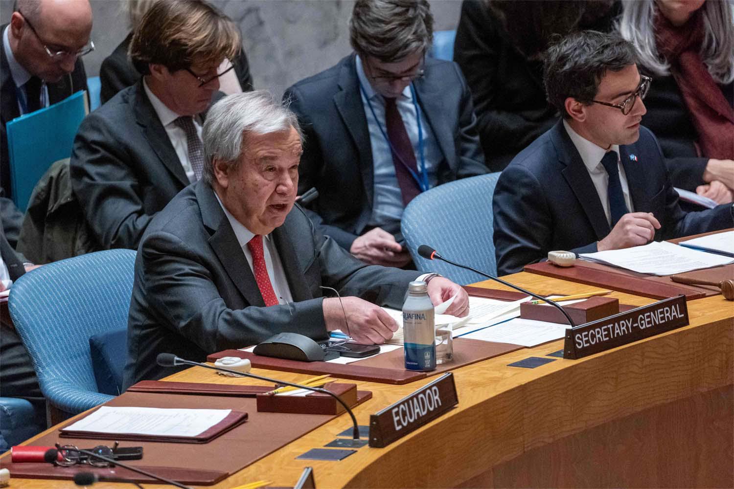 Guterres: Nothing can justify the collective punishment of the Palestinian people