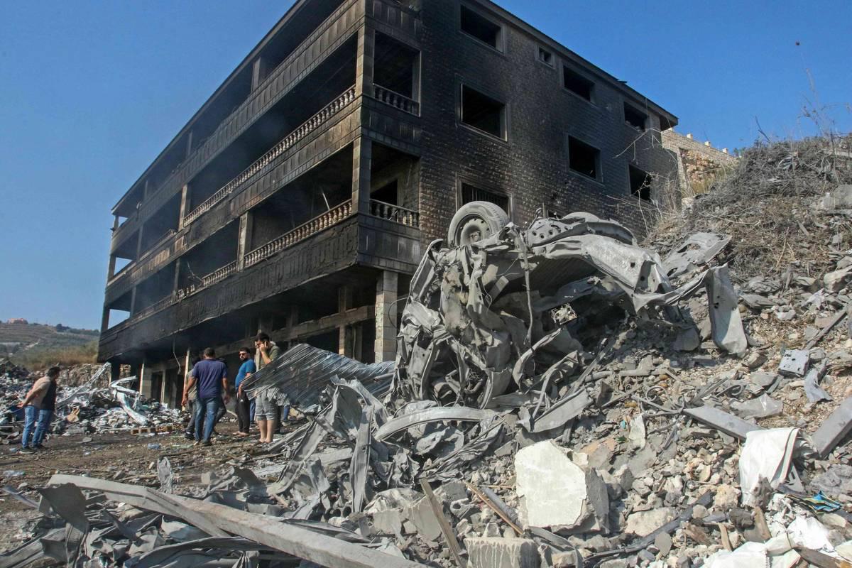 آثار قصف إسرائيلي على قرى جنوب لبنان