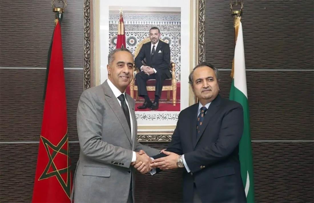 Hammouchi receiving Choudhry in Rabat