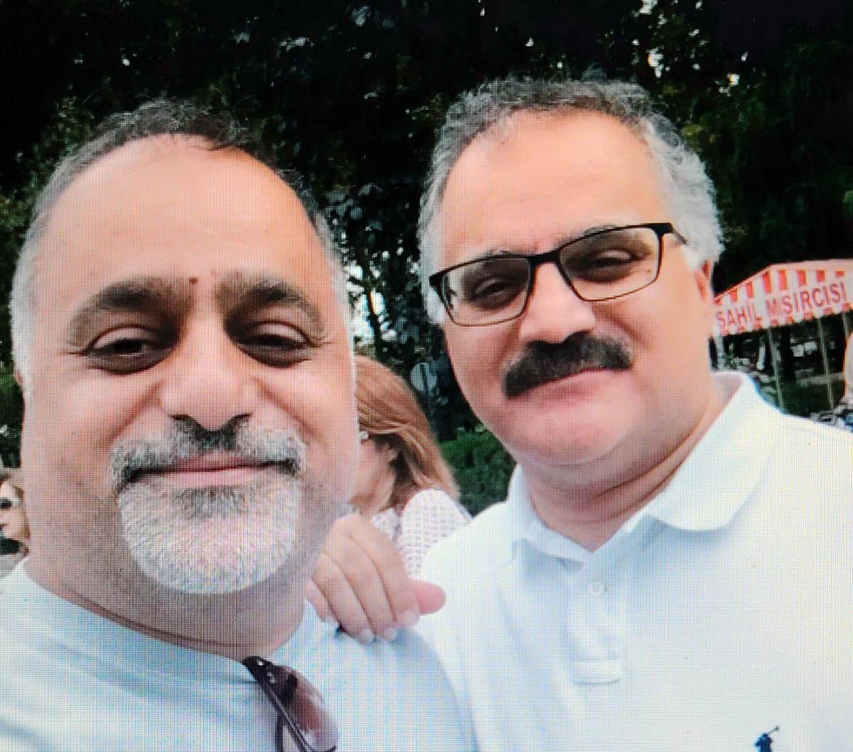 Haitham El-Zobaidi (R) with Muhannad El-Zobaidi