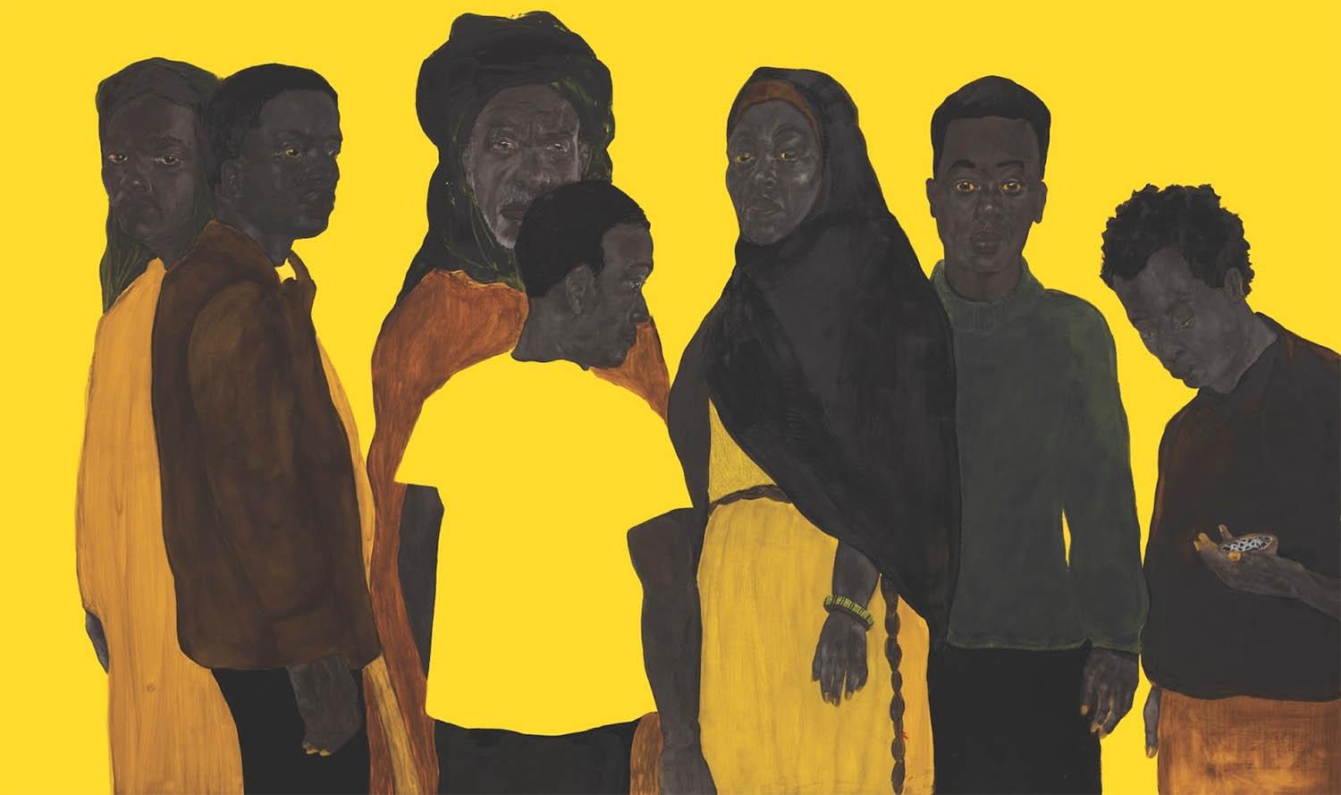 “Who I am, Who we are”, mixed media on rubber, 160 x 270 cm