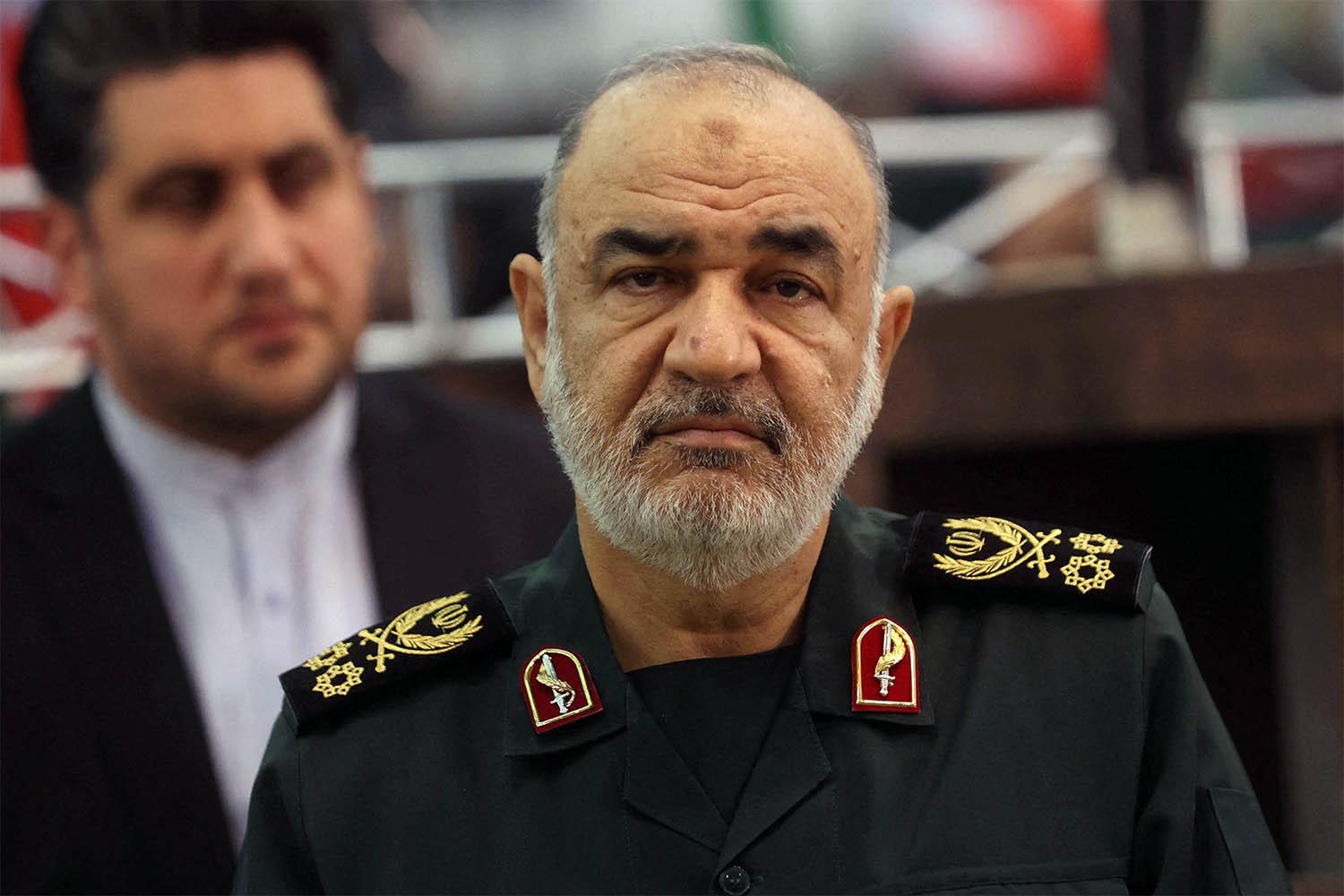 The head of the revolutionary guards Hossein Salami