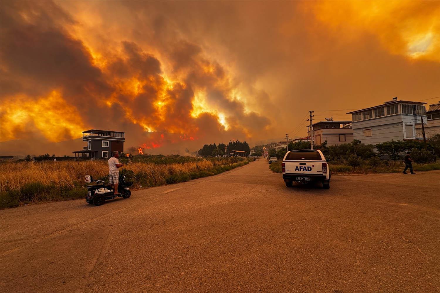 Devastating wildfire