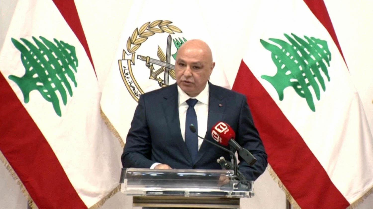 Aoun urged all parties to push for the exclusivity of weapons in the hands of the army and security forces