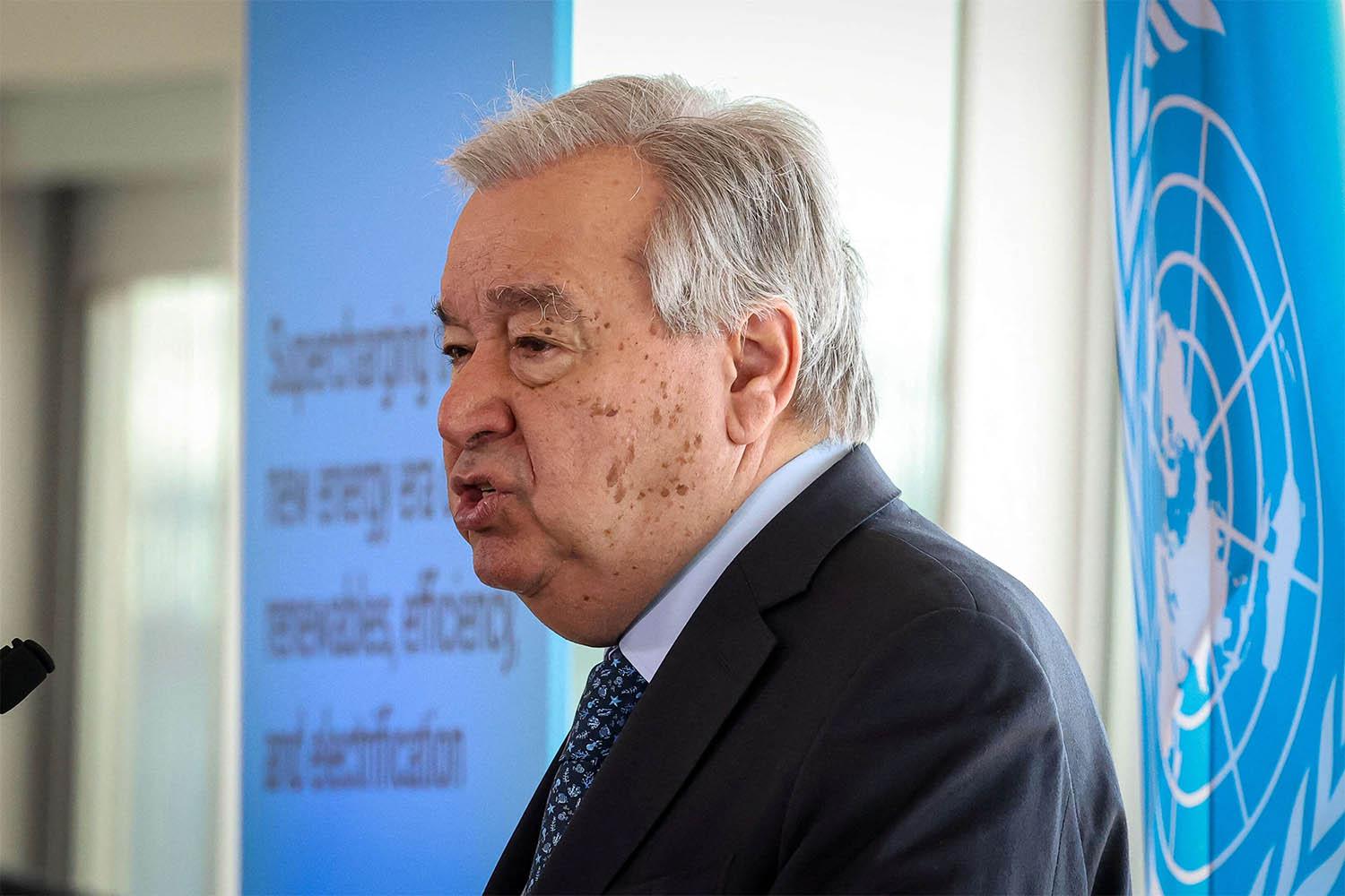 UN chief Antonio Guterres