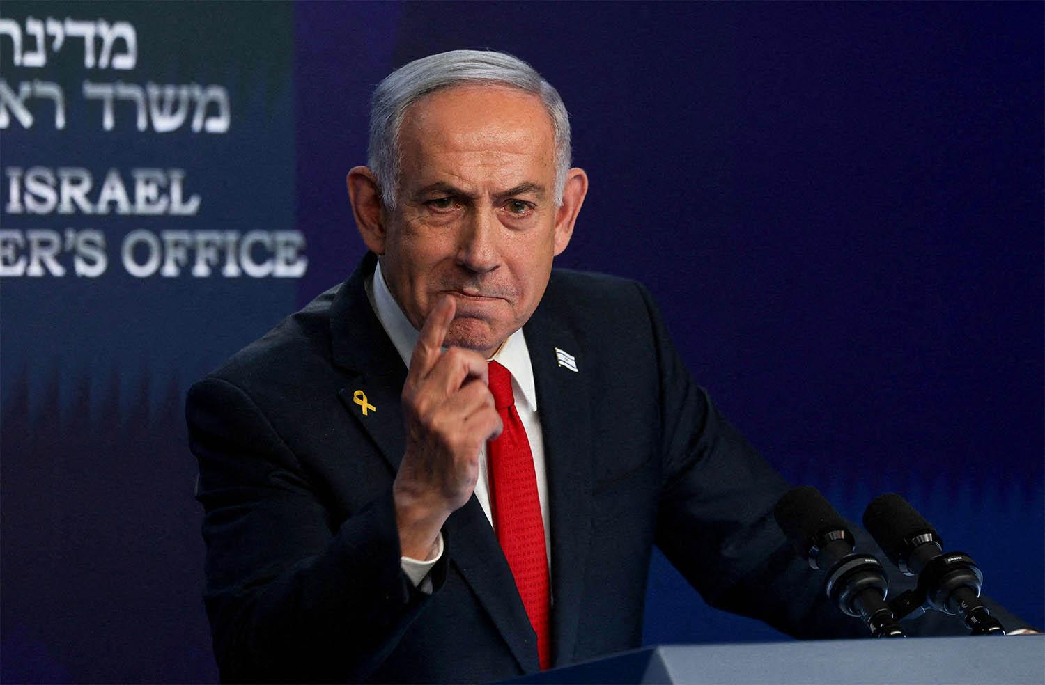 Israeli Prime Minister Benjamin Netanyahu 