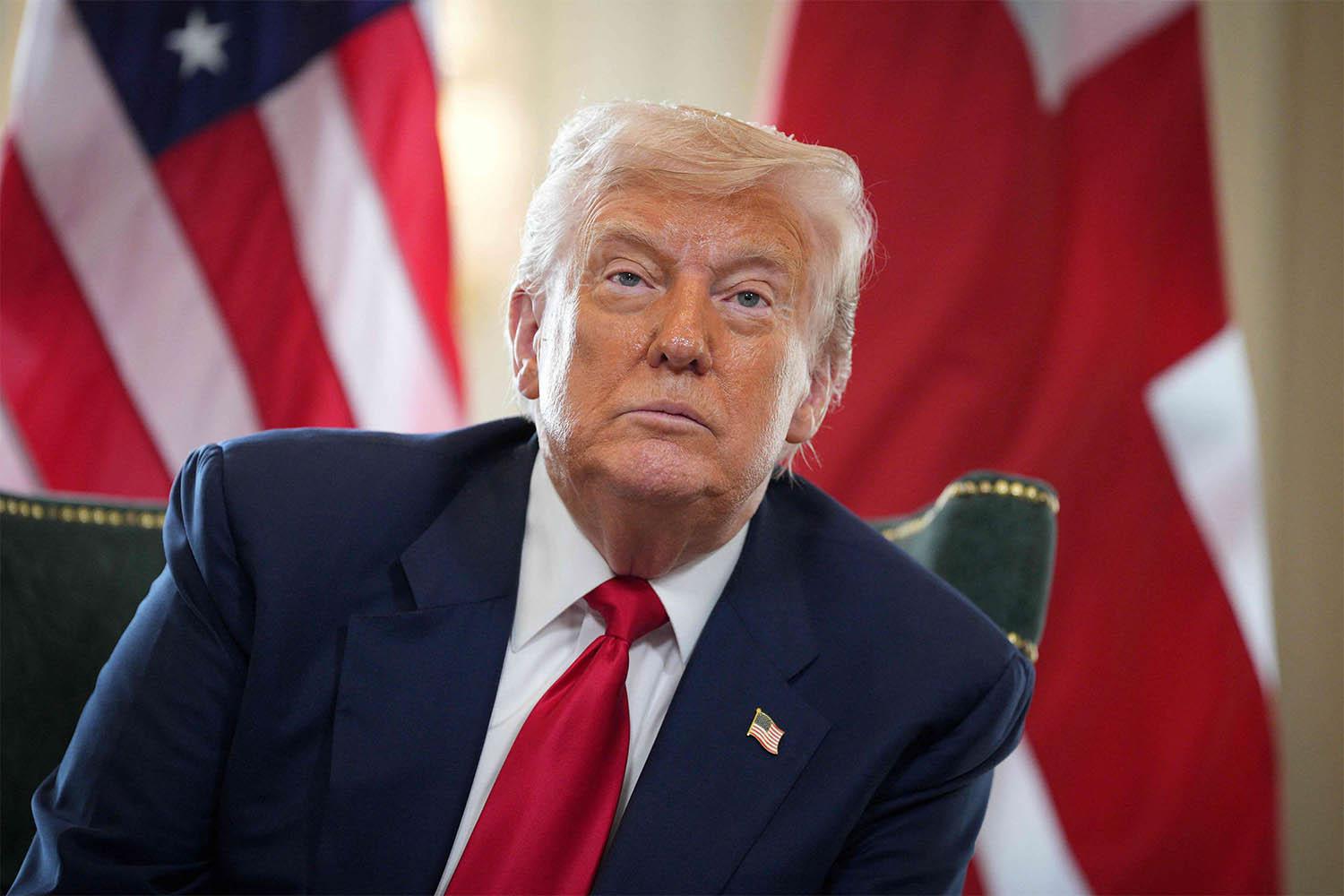 US President Donald Trump 