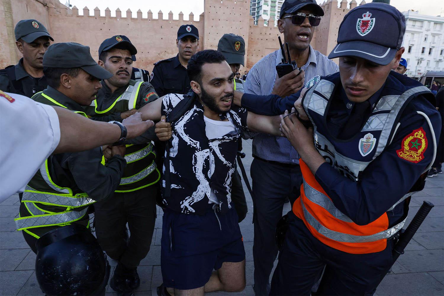 Several arrests were made