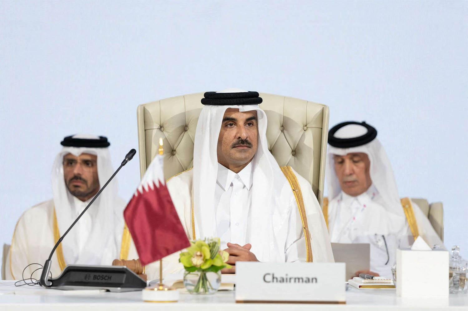 Qatar's emir chairing the summit in Doha