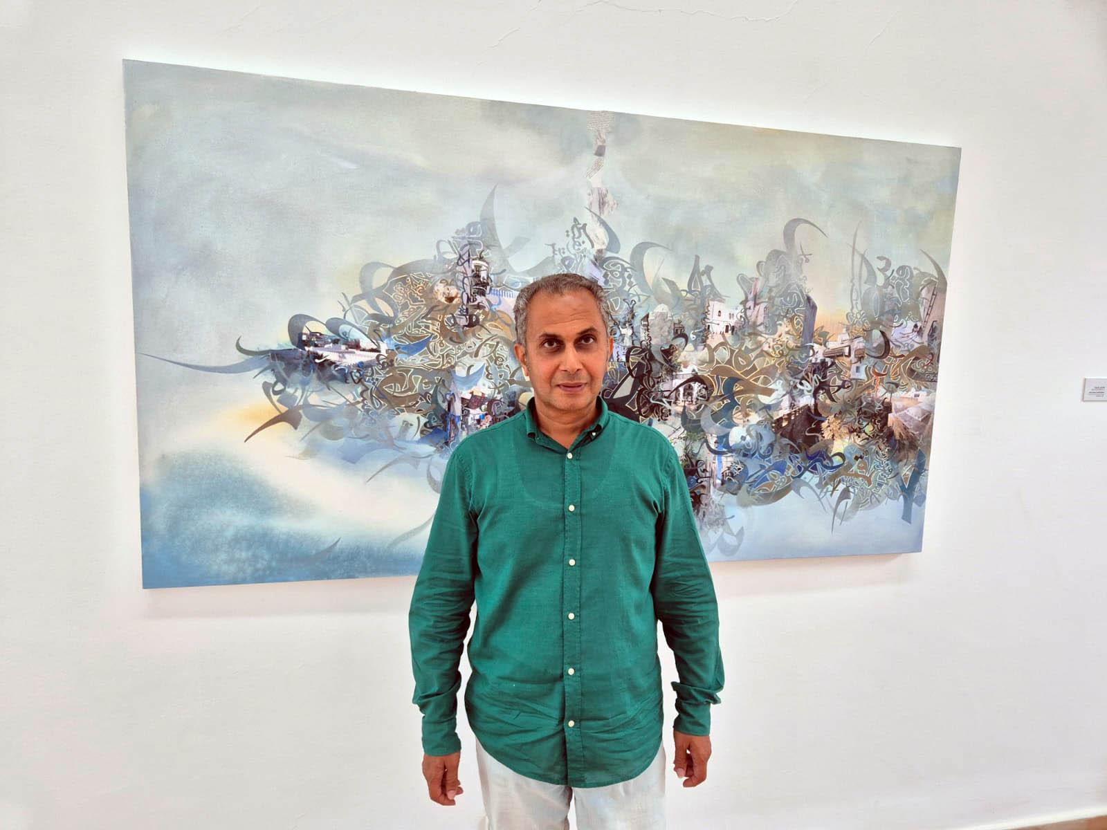 Khaled Al-Saai, an artist whose calligraphy does the talk