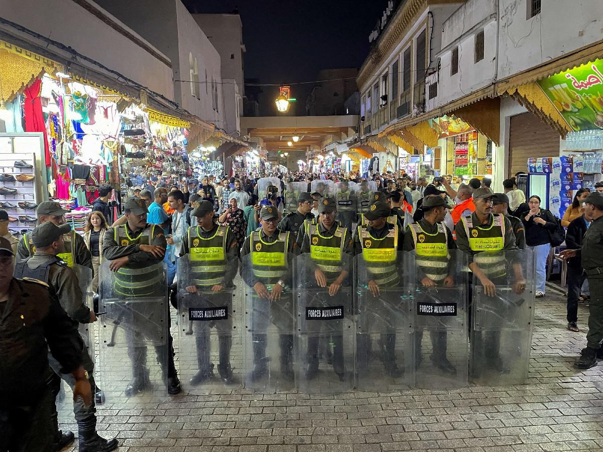 الأمن المغربي يطبق القانون على مرتكبي أعمال العنف 