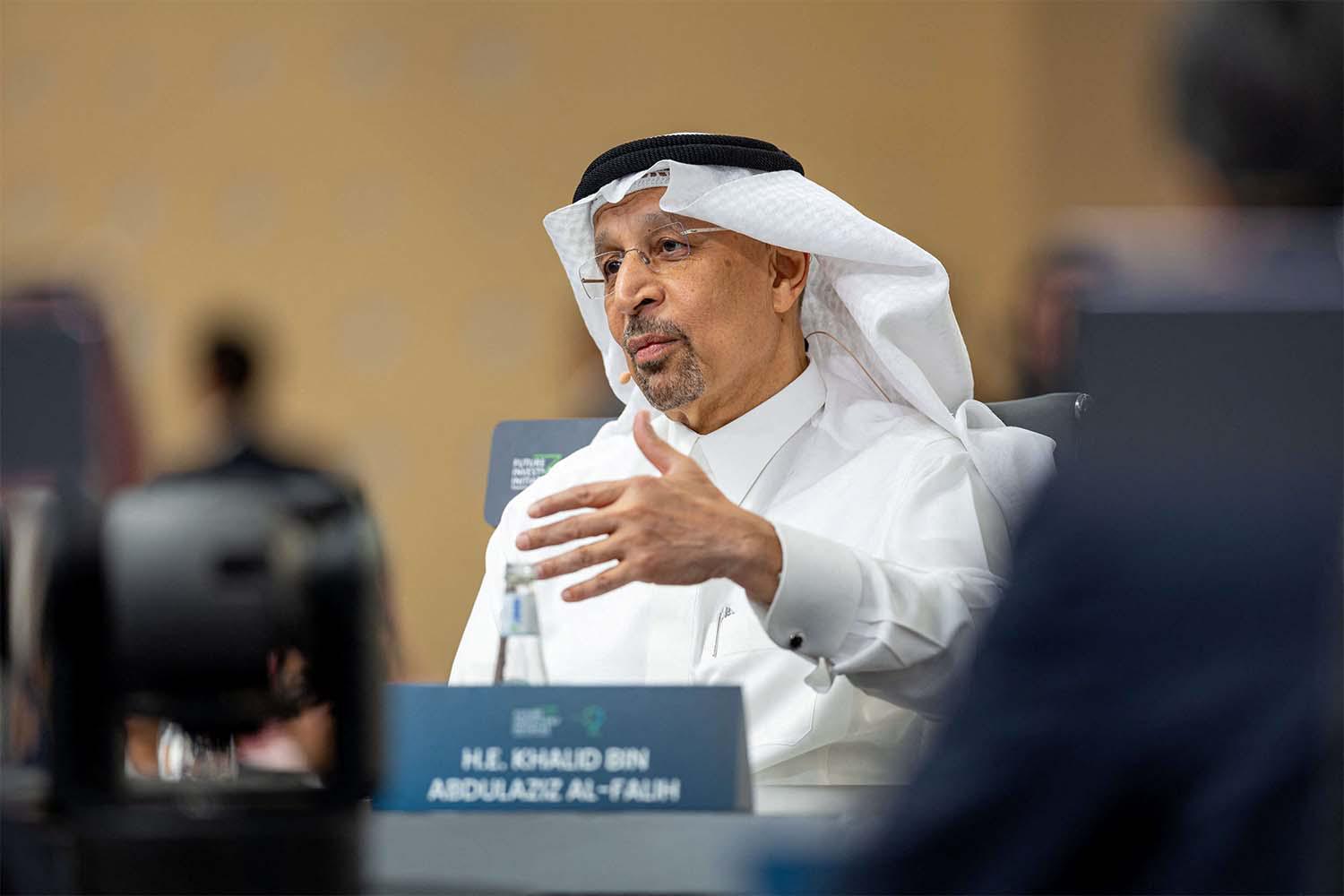 Saudi Arabia's investment minister Khalid al-Falih