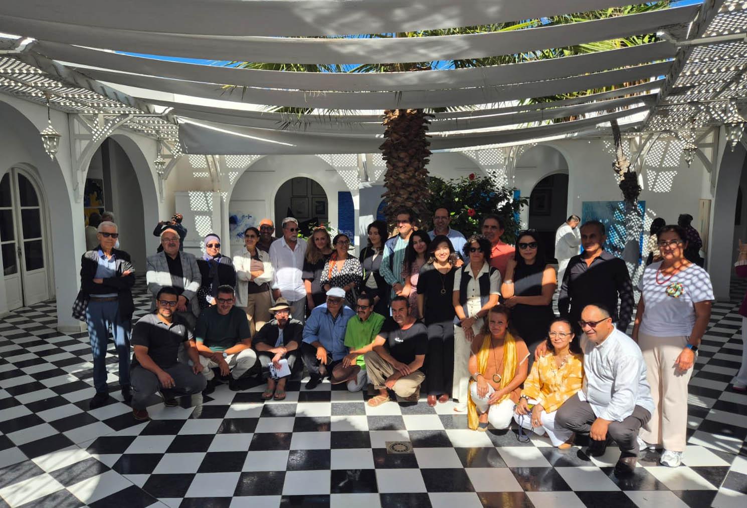 The end of a fruitful art workshop