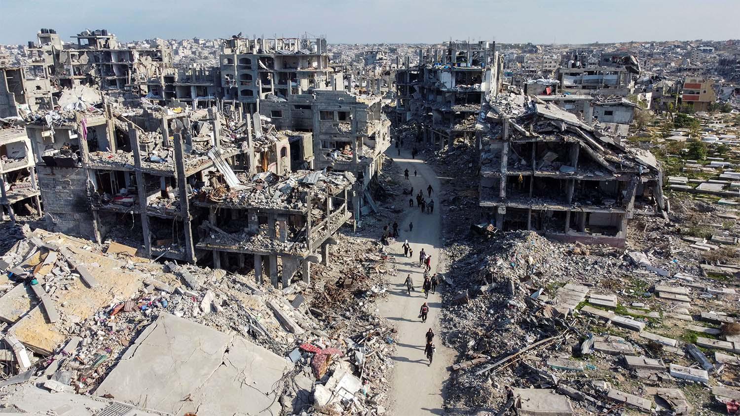 Impoverished Gaza reduced to rubble
